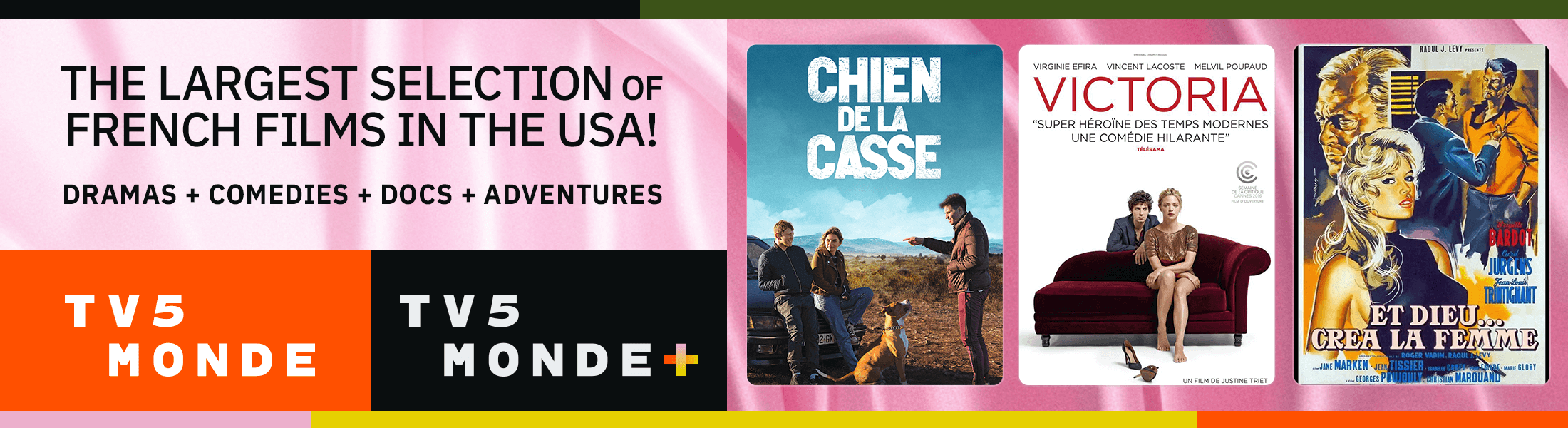 The best French movies on TV5MONDE USA