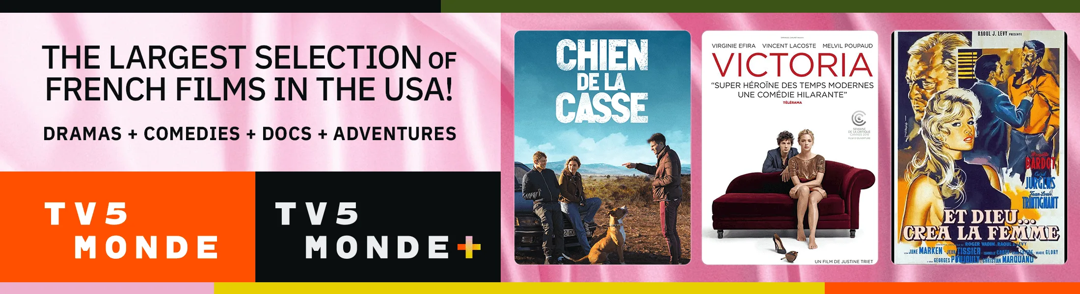 The best French movies on TV5MONDE USA